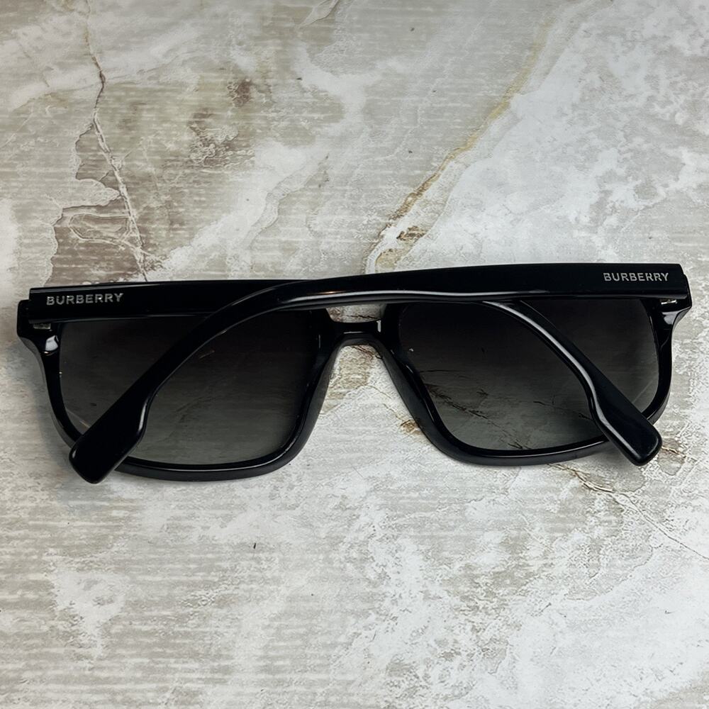 Burberry Sunglasses B 4320 Unisex 58-17-145 Gloss Black Italy FOR FRAMES ONLY - Picture 8 of 9